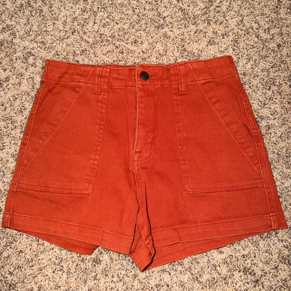 PacSun High Waist Rust Shorts